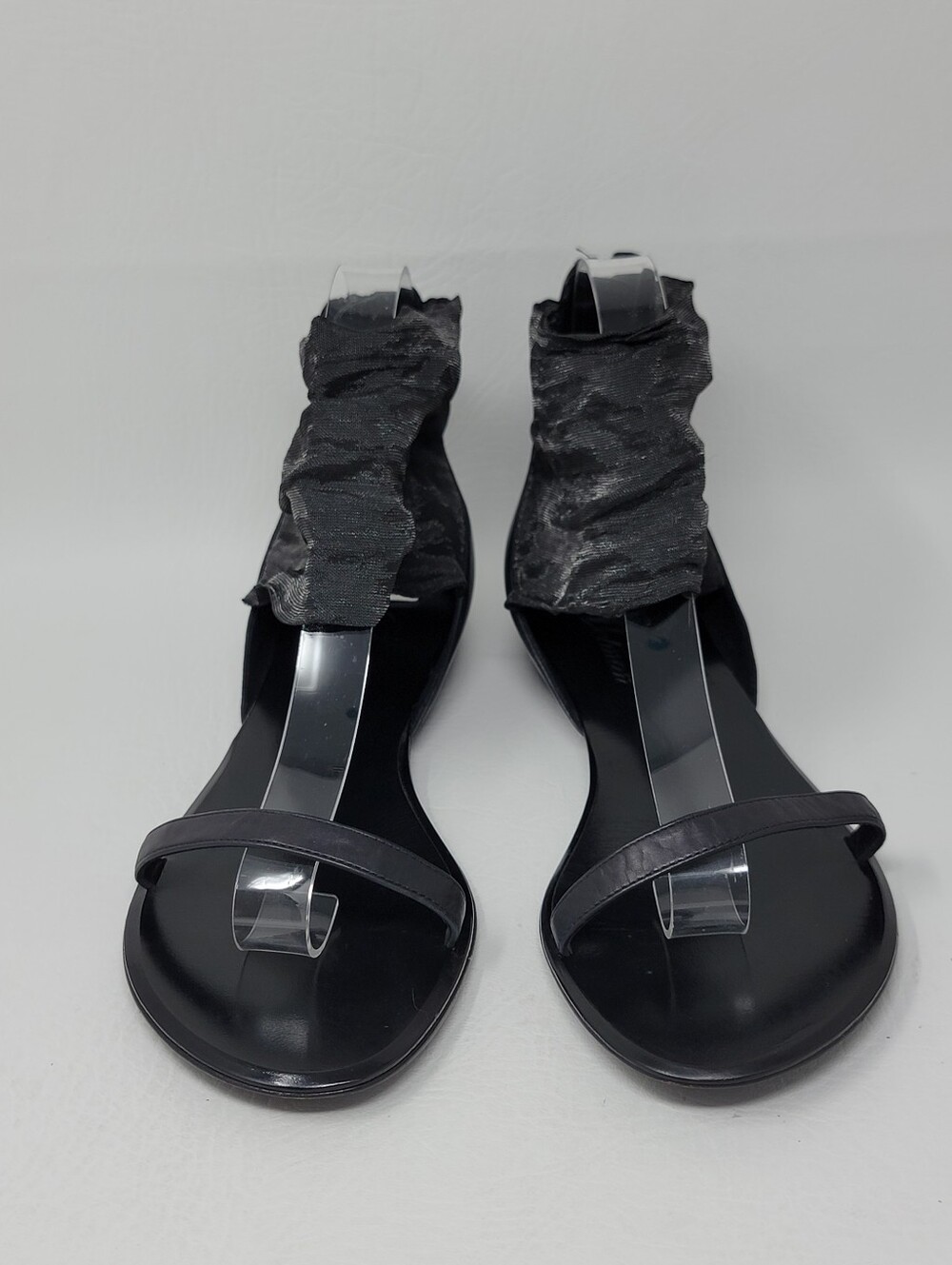 DELMAN Women's Black Sandals Leather Zipper Size 8 Pre-owned - Picture 8 of 9